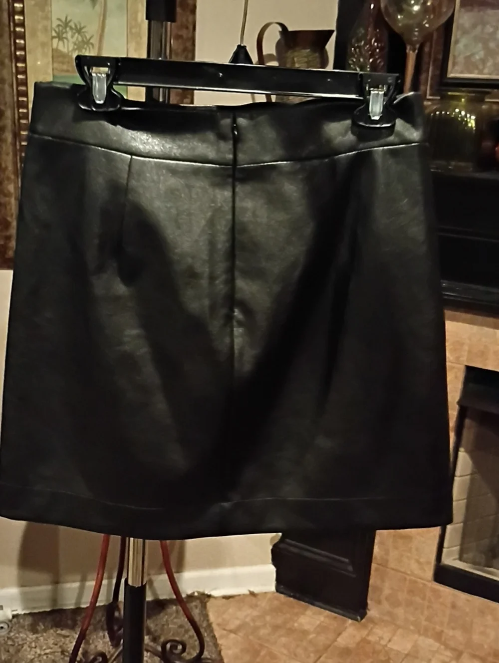 J. Crew Black Skirt with Banded Waist and Hem
